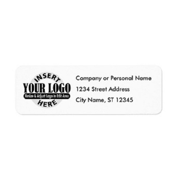 Return Address Label with Company Logo 